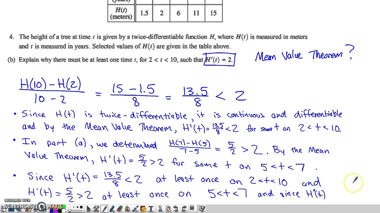 ap calculus exam answers